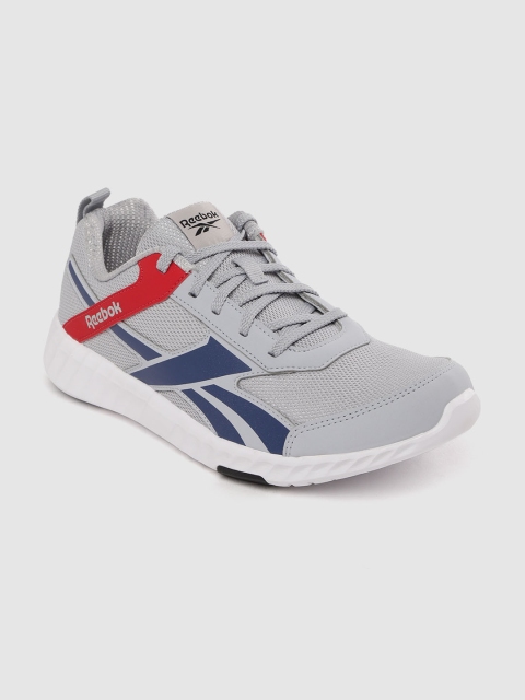 

Reebok Men Grey Solid Concuester Running Shoes