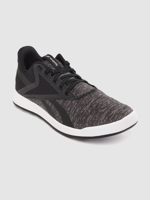 

Reebok Men Grey & Black Woven Design Ever Road DMX 3.0 Walking Shoes