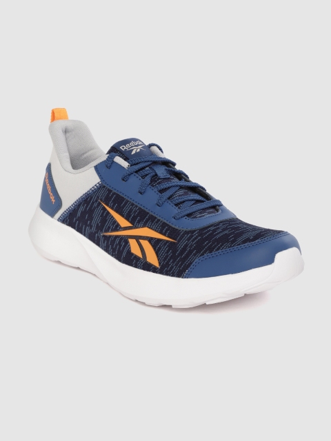 

Reebok Men Navy Blue Woven Design Speed Riser Running Shoes