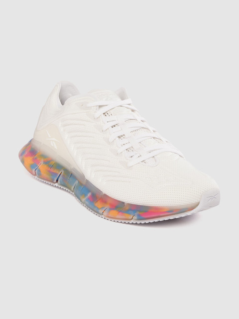 

Reebok Men White Textured Zig Kinetica Running Shoes