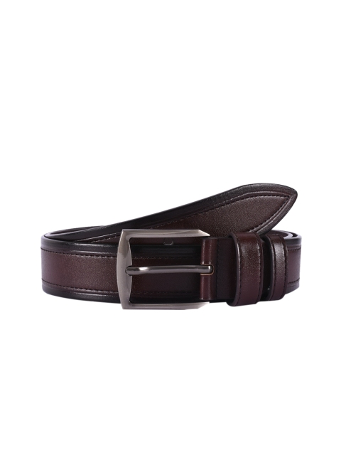 

BuckleUp Men Brown Solid Leather Belt