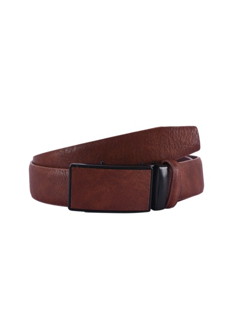 

BuckleUp Men Tan Brown Leather Solid Belt