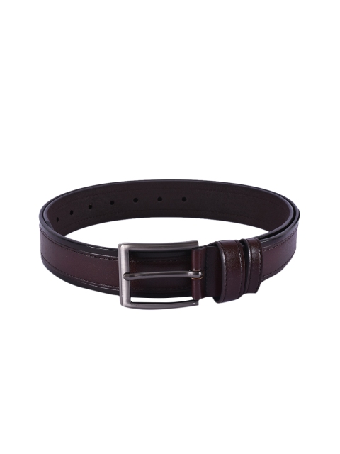 

BuckleUp Men Brown Solid Leather Belt