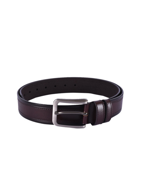 

BuckleUp Men Brown Leather Textured Belt