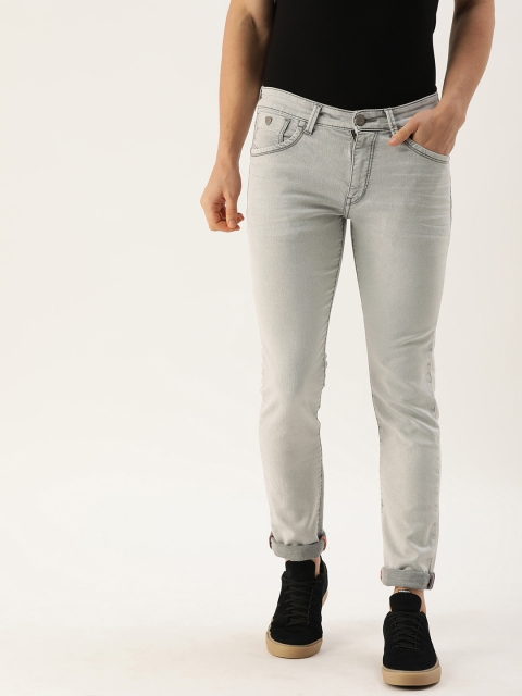 

John Players Men Grey Skinny Fit Low-Rise Clean Look Stretchable Jeans