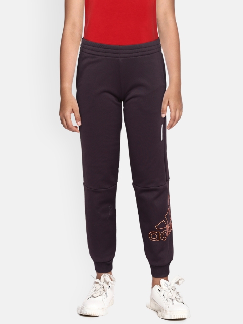 

ADIDAS Girls Aubergine IW AEROREADY Joggers, Purple