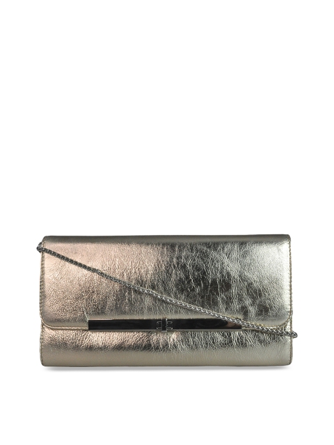 

ILEX Women Metallic Solid Leather Sling Bag