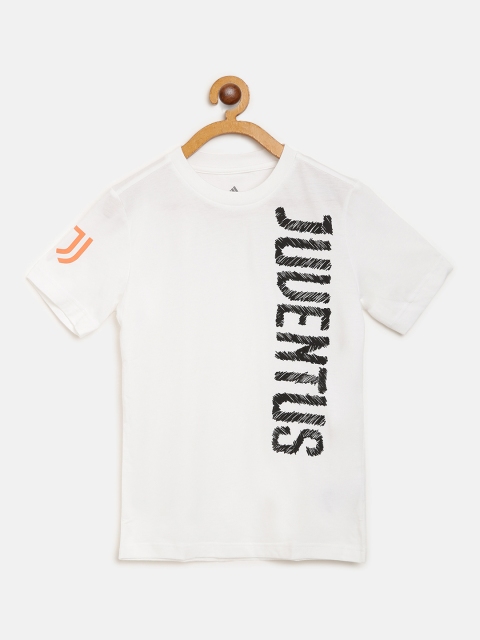 

ADIDAS Boys White Printed Juventus Graphic Football T-shirt
