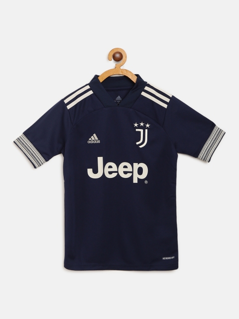 

ADIDAS Boys Navy Blue & Off-White Printed Juventus Away Football Jersey