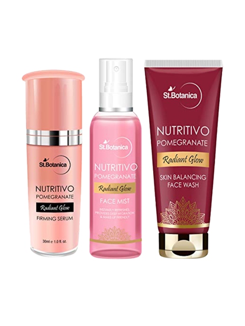 

St.Botanica NUTRITIVO Pomegranate Radiant Glow Skin Care Combo, Pink