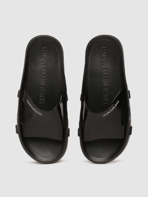 

Calvin Klein Men Black FRANCESCO Solid Sliders