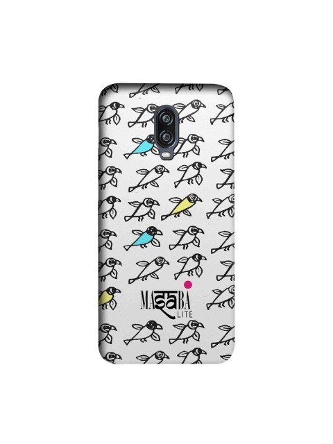 

macmerise Off-White & Black Masaba Lite Bird Print Sublime OnePlus 6T Back Cover