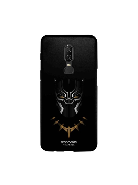 macmerise Black & Gold-Toned Marvel Comics Minimalistic Black Panther Sublime OnePlus 6 Back Case