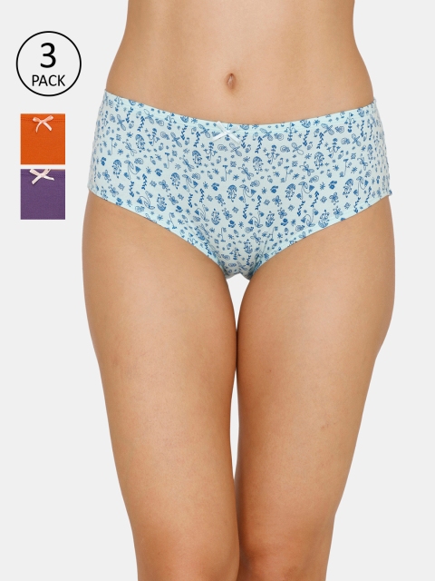 

Zivame Women Pack of 3 Assorted Hipster Briefs ZI2420FASHOWHIT