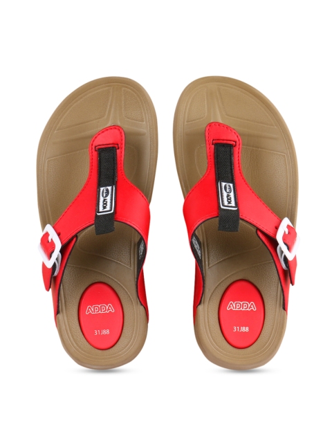 

Adda Women Red Solid Thong Flip-Flops