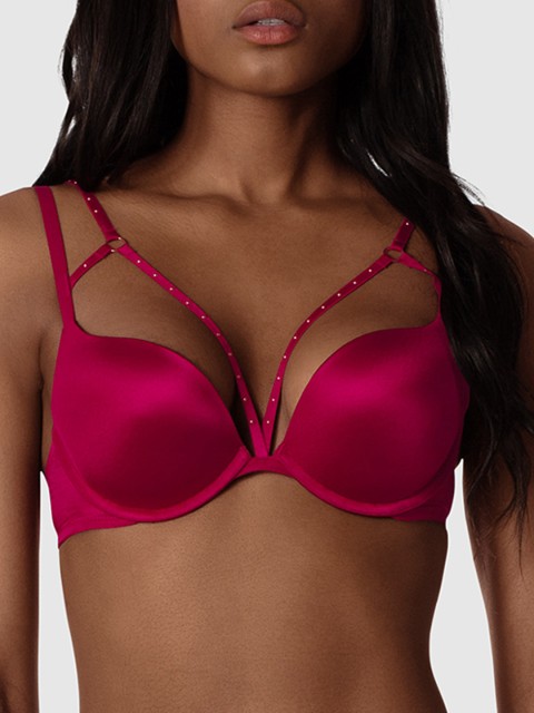 

La Senza Pink Solid Underwired Heavily Padded Push-Up Bra