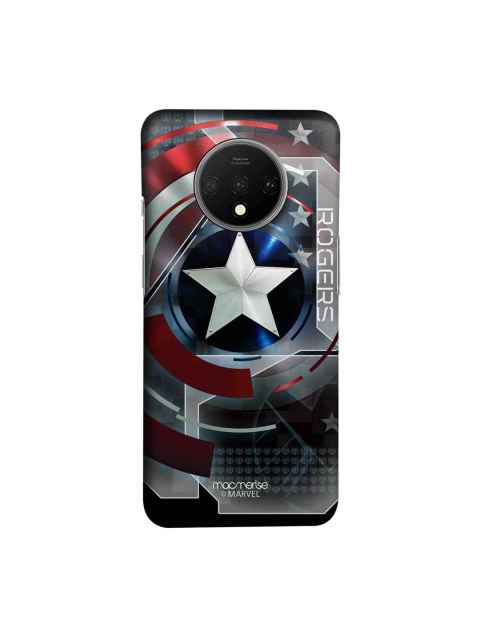 

macmerise Grey & Red Captain America Printed OnePlus 7T Back Cover