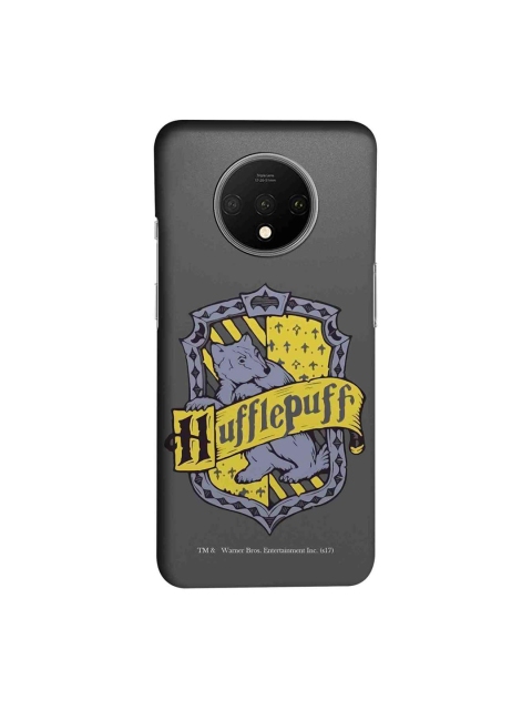 

macmerise Grey & Purple Harry Potter Crest Hufflepuff OnePlus 7T Back Case