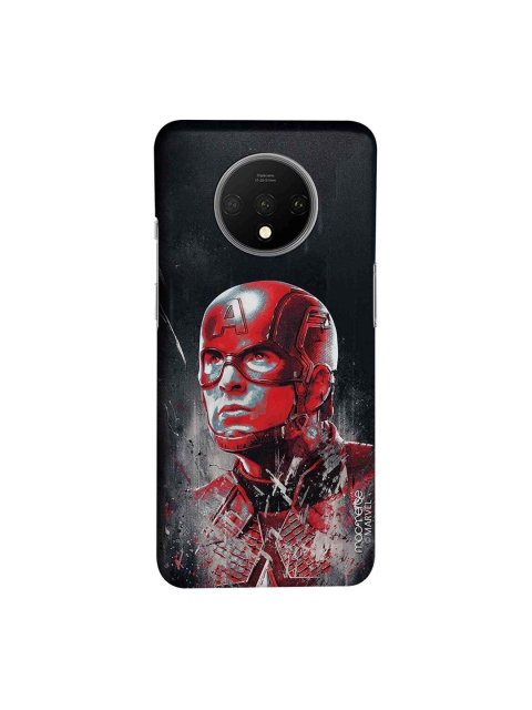 

macmerise Black & Red Captain America Printed OnePlus 7T Back Case