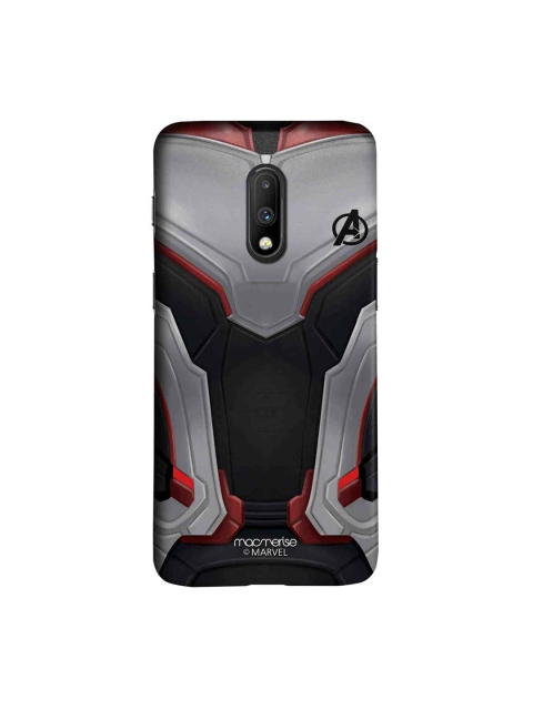 

macmerise Grey & Black Marvel Comics Avengers Endgame Suit Sublime OnePlus 7 Back Case