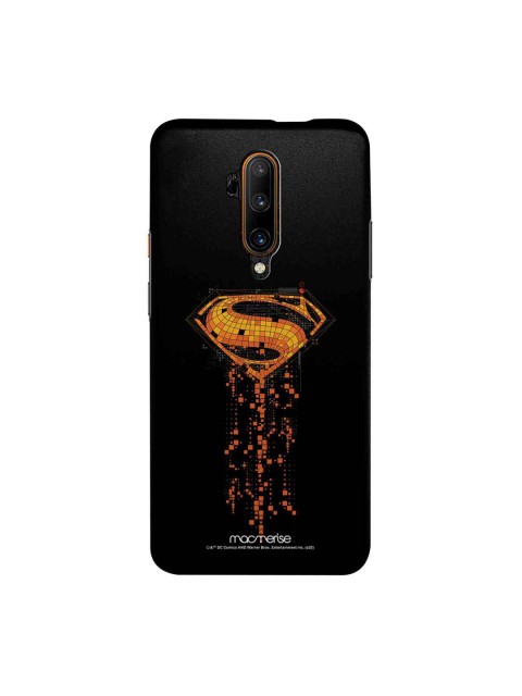 

macmerise Black & Yellow Superman Printed OnePlus 7T Pro Back Case