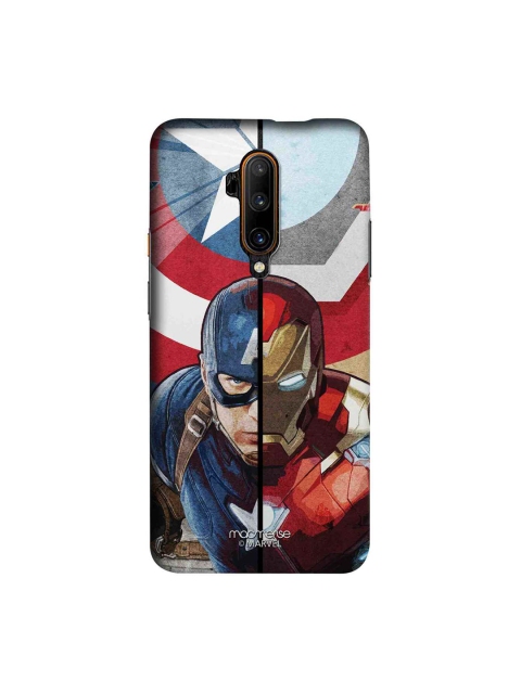 

macmerise Blue & Red Marvel Comics Man Vs Machine Sublime OnePlus 7T Pro Back Case