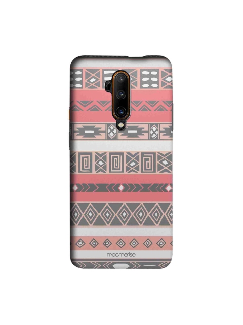 

macmerise Grey & Peach-Coloured Aztec Sublime OnePlus 7T Pro Back Case