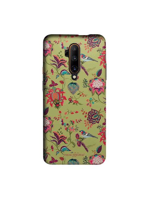 

macmerise Olive Green & Pink Payal Singhal Chidiya Sublime OnePlus 7T Pro Back Case