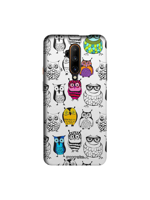 

macmerise White & Black Owl Art Sublime OnePlus 7T Pro Back Cover