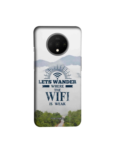 

macmerise White & Blue Wander Without Wifi Sublime OnePlus 7T Back Case