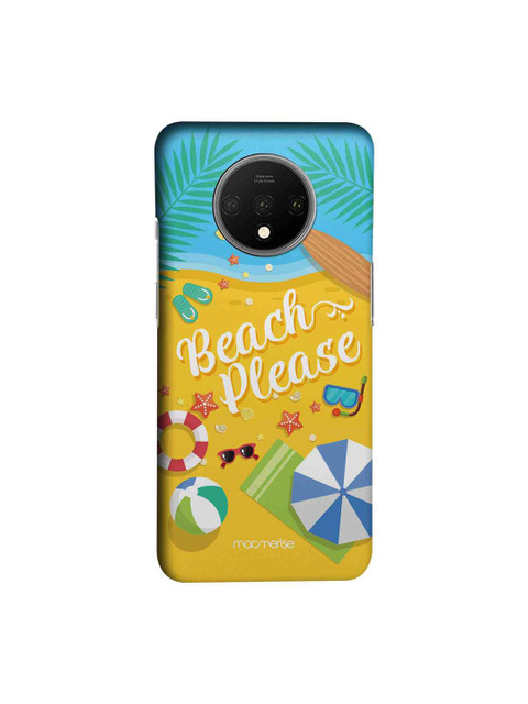

macmerise Yellow & Blue Beach Please Pro OnePlus 7T Back Case