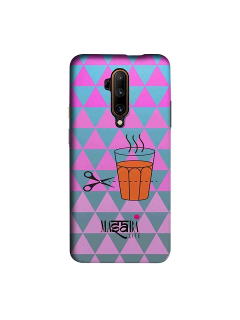 

macmerise Pink & Teal Blue Masaba Cutting Chai Sublime OnePlus 7T Pro Back Case