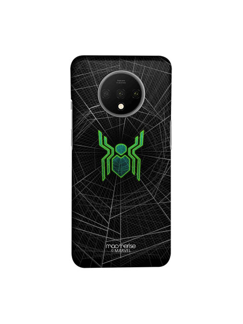 

macmerise Black & Green Marvel Comics Spiderman Logo Web Sublime OnePlus 7T Back Case
