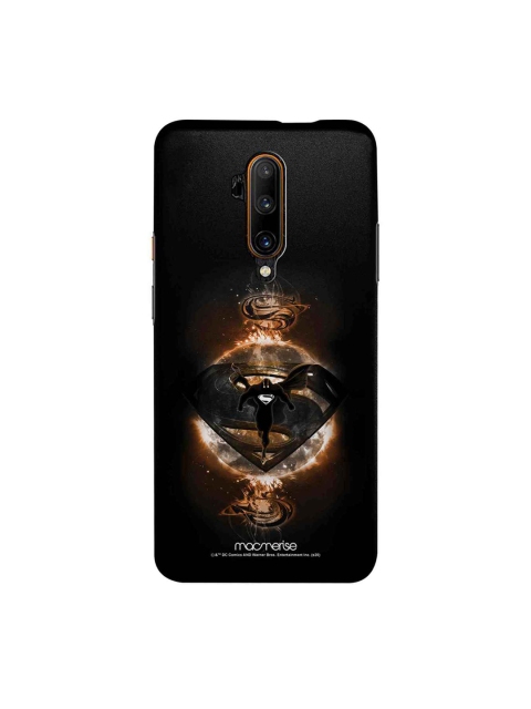 

macmerise Black & Orange DC Comics Superman Rage Sublime OnePlus 7T Pro Back Cover