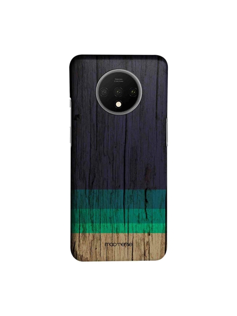 

macmerise Black & Green Wood Stripes Sublime OnePlus 7T Back Cover, Blue