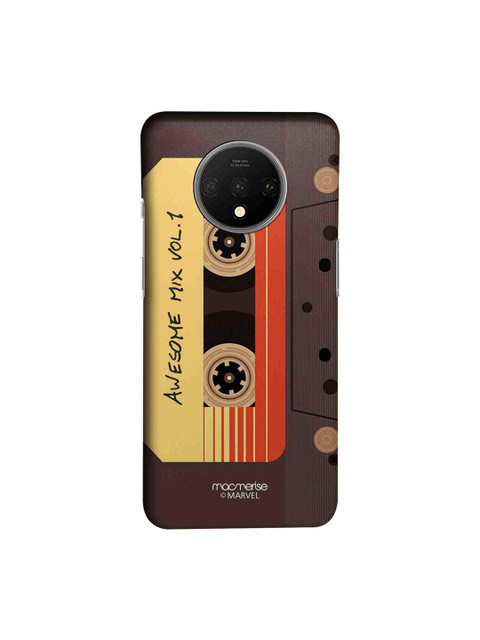 

macmerise Grey & Yellow Marvel Comics Awesome Mix Tape Sublime OnePlus 7T Back Case