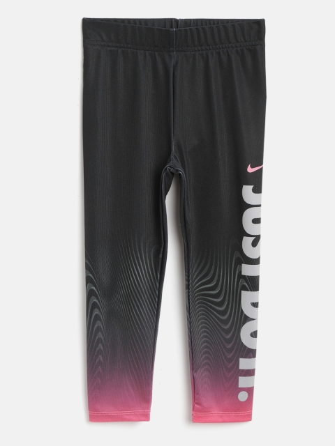 

Nike Girls Black Sport Verbaige Printed Tights