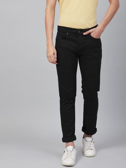 

Marks & Spencer Men Black Solid Slim Fit Mid-Rise Clean Look Stretchable Jeans