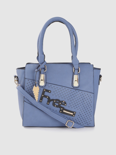 

Carlton London Blue Laser Cut & Embellished Shoulder Bag