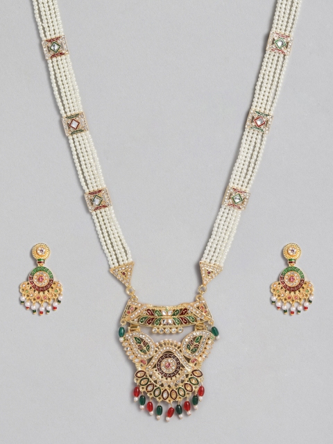 

Anouk Women Gold-Plated & White Jewellery Set