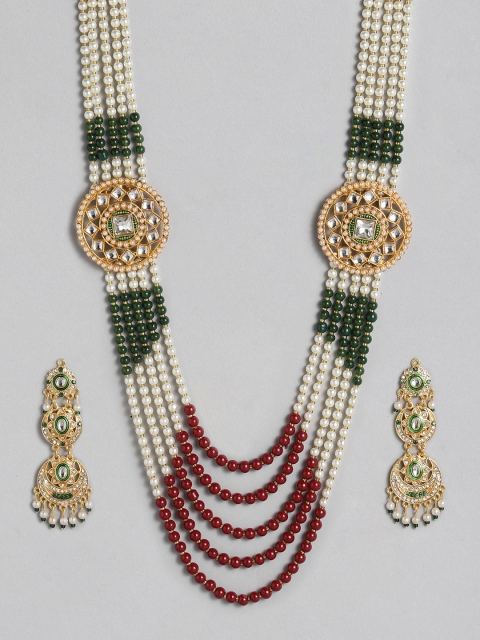 

Anouk Gold-Plated Layered Necklace With Earring Set