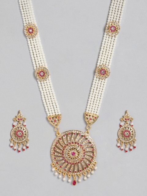 

Anouk Women Gold-Plated & White Jewellery Set