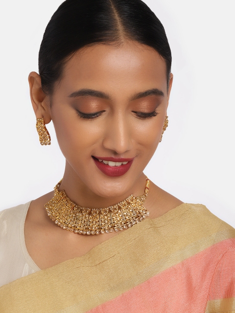 

Anouk Gold-Plated Stone Studded Jewellery Set