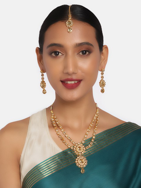 

Anouk Gold-Plated Studded Layered Jewellery Set