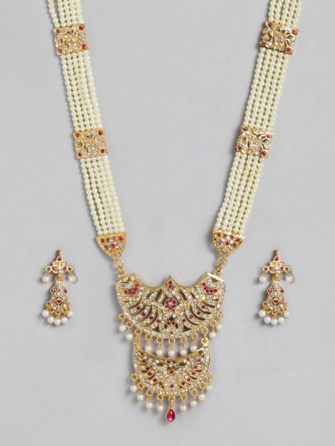 

Anouk Women Gold-Toned & White Jewellery Set