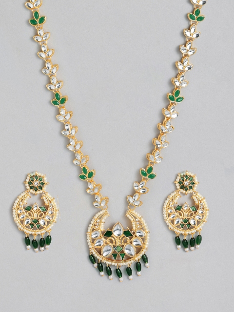 

Anouk Women Green & Gold-Plated Jewellery Set