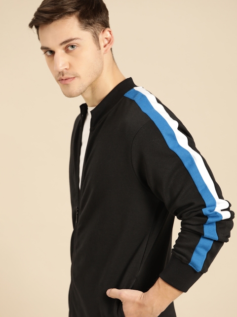 

ether Men Black Solid Sweatshirt