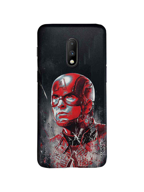 

macmerise Red & Grey Marvel Comics Charcoal Art Captain America Sublime OnePlus 7 Mobile Case