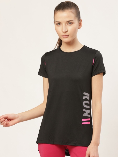 

Sweet Dreams Women Black Placement Print Round Neck Running T-shirt