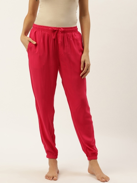 

Sweet Dreams Women Pink Solid Lounge Joggers